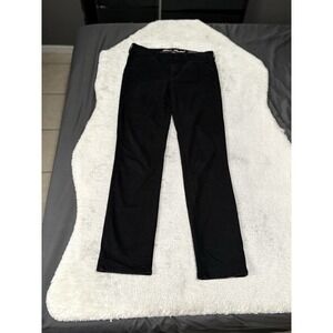 Eddie Bauer Slightly Curvy Black Slim Straight Womens Pants Size 12T Tall